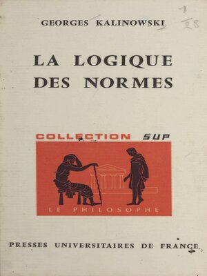 cover image of La logique des normes